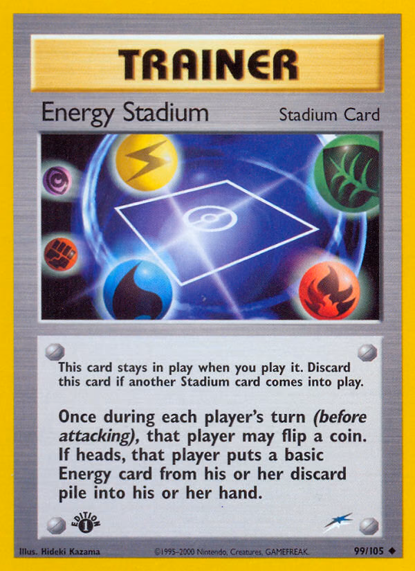 Energy Stadium (Unlimited) Pokemon card (99/105, Neo Destiny)