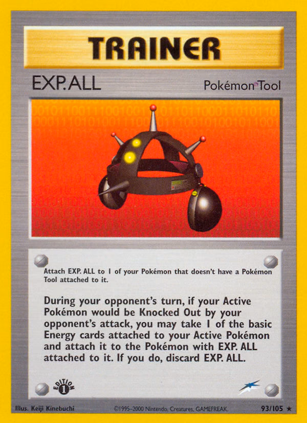 EXP.ALL (Unlimited) Pokemon card (93/105, Neo Destiny)