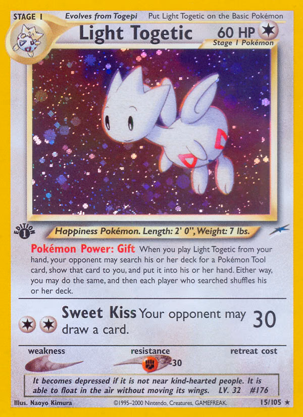 Light Togetic (1st Edition) Pokemon card (15/105, Neo Destiny)