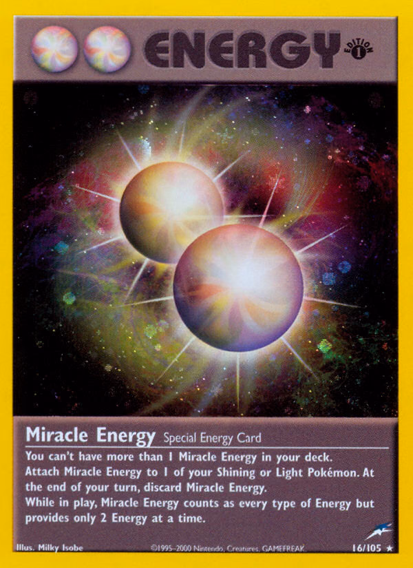 Miracle Energy (Unlimited) Pokemon card (16/105, Neo Destiny)