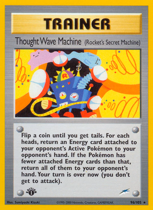 Thought Wave Machine (1st Edition) Pokemon card (96/105, Neo Destiny)