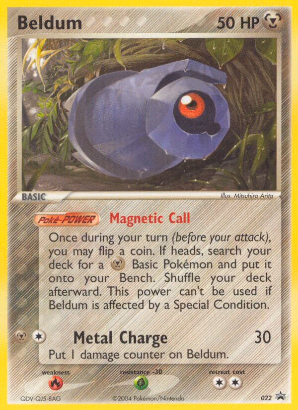Beldum Pokemon card (022, Nintendo Black Star Promos)