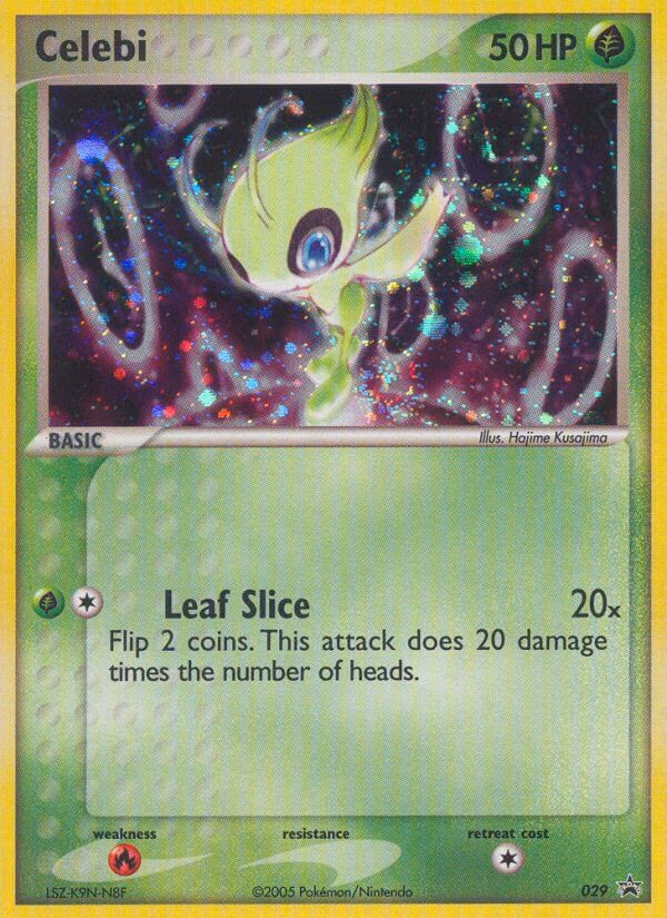 Celebi Pokemon card (029, Nintendo Black Star Promos)