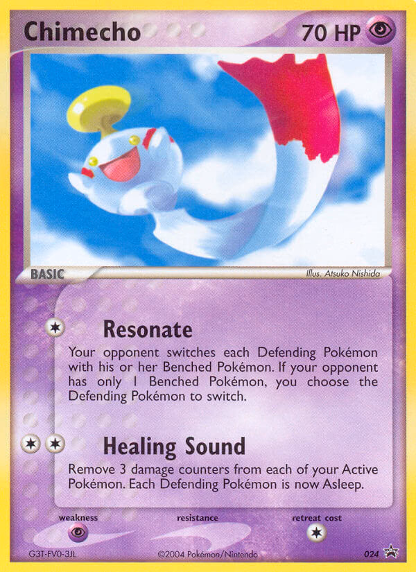 Chimecho Pokemon card (024, Nintendo Black Star Promos)