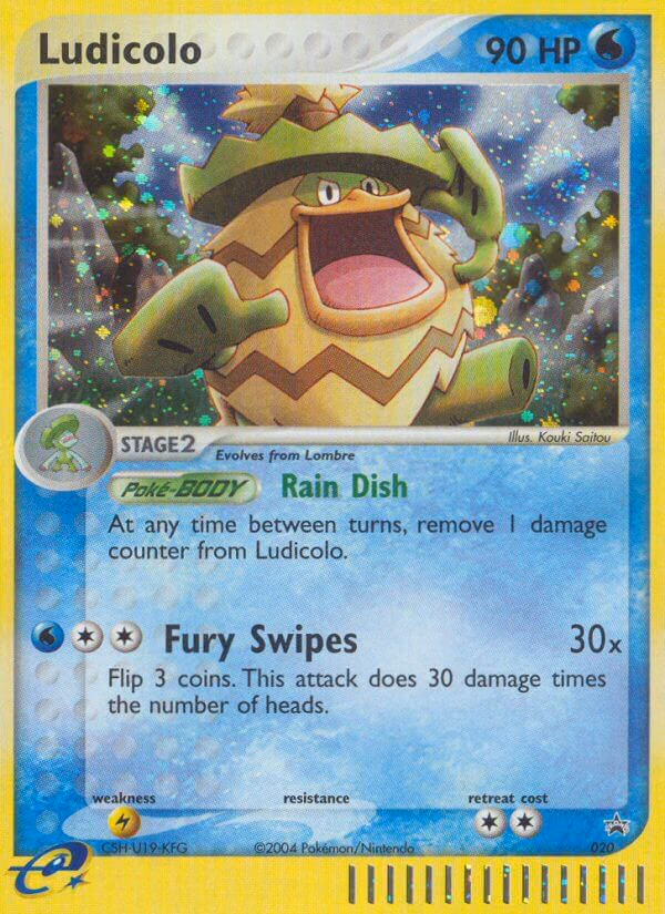 Ludicolo Pokemon card (020, Nintendo Black Star Promos)
