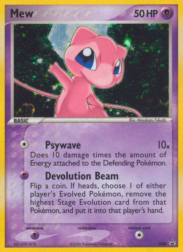 Mew Pokemon card (040, Nintendo Black Star Promos)