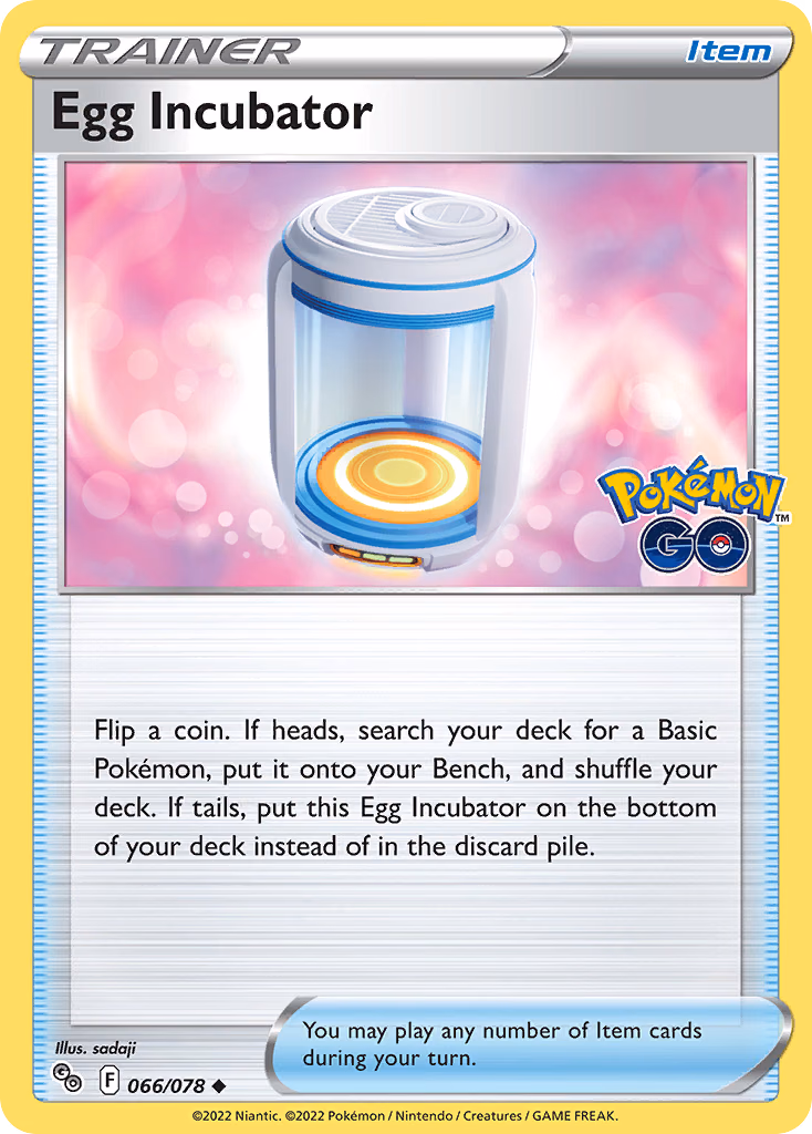 Egg Incubator Pokemon card (066/078, Pokémon GO)