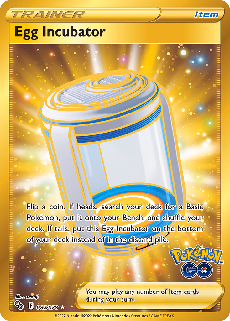 Egg Incubator Pokemon card (087/078, Pokémon GO)