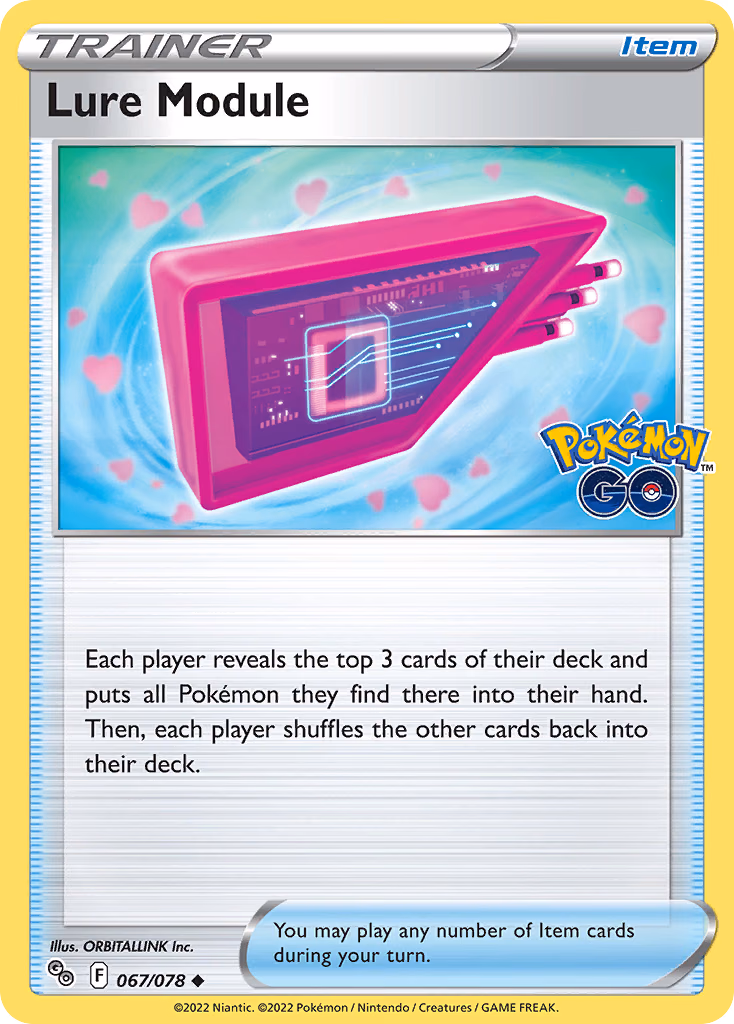 Lure Module Pokemon card (067/078, Pokémon GO)