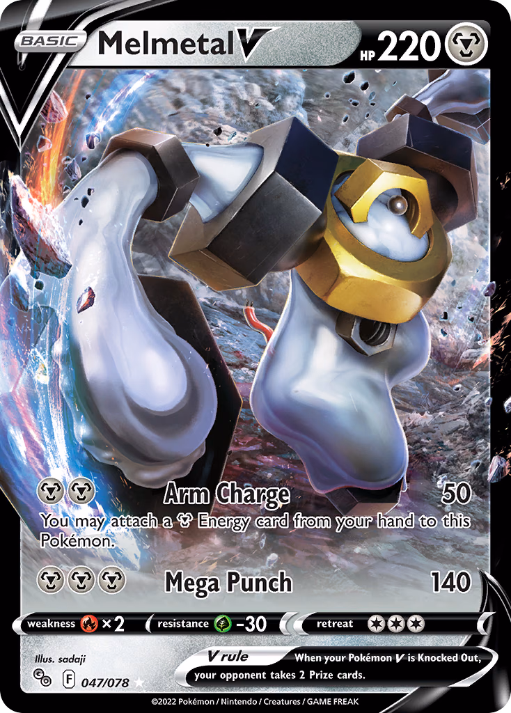 Melmetal V Pokemon card (047/078, Pokémon GO)