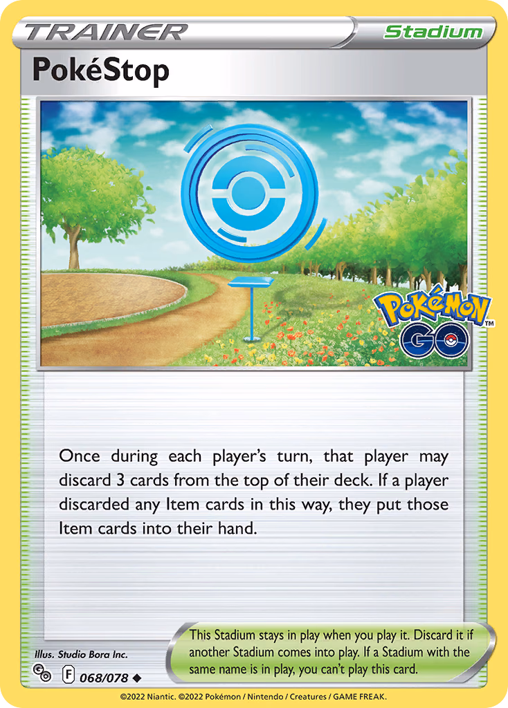 PokéStop Pokemon card (068/078, Pokémon GO)