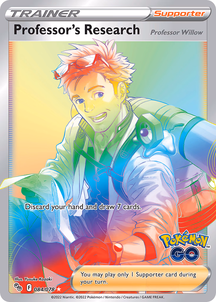 Professor's Research Pokemon card (084/078, Pokémon GO)