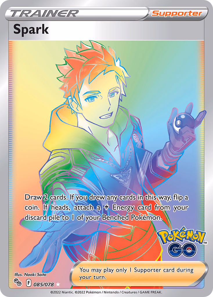 Spark Pokemon card (085/078, Pokémon GO)