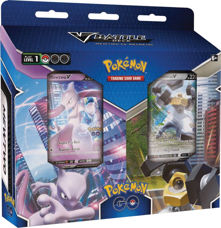 Pokemon Pokémon GO Pokemon GO V Battle Deck Bundle [Mewtwo V/Melmetal V]