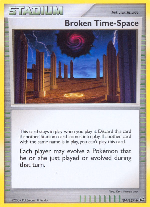 Broken Time-Space Pokemon card (104/127, Platinum)