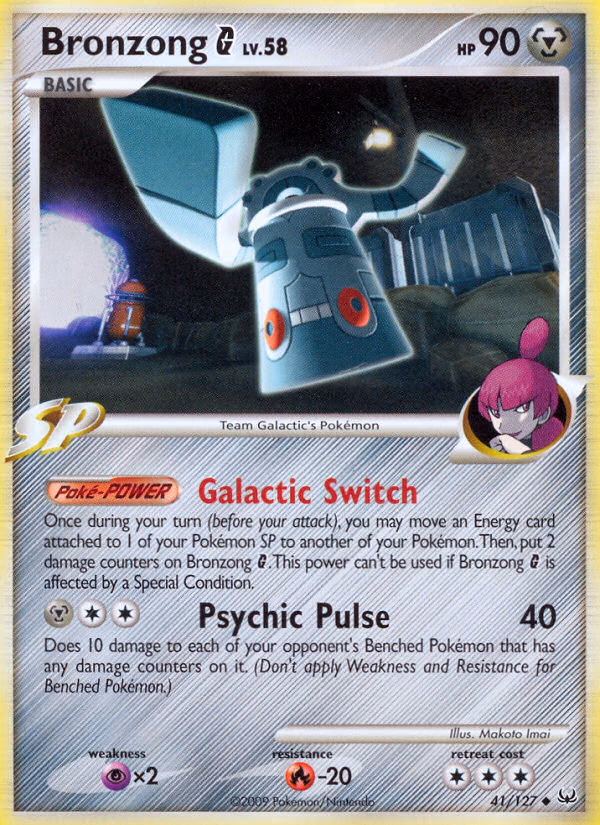 Bronzong G Pokemon card (41/127, Platinum)