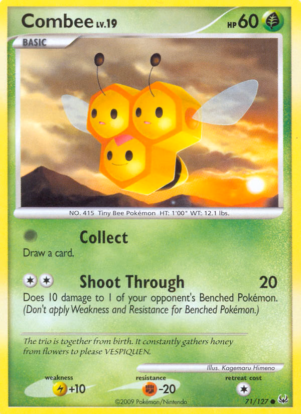 Combee Pokemon card (71/127, Platinum)