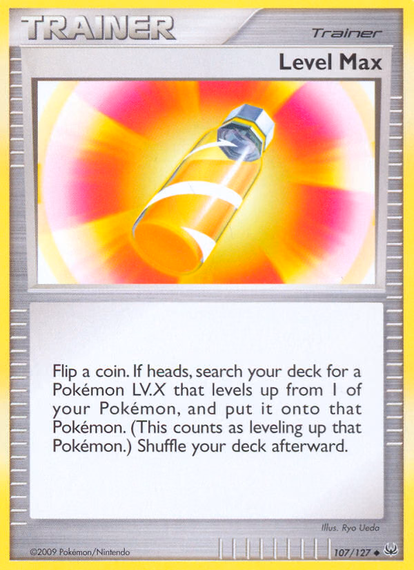 Level Max Pokemon card (107/127, Platinum)