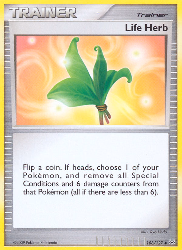 Life Herb Pokemon card (108/127, Platinum)