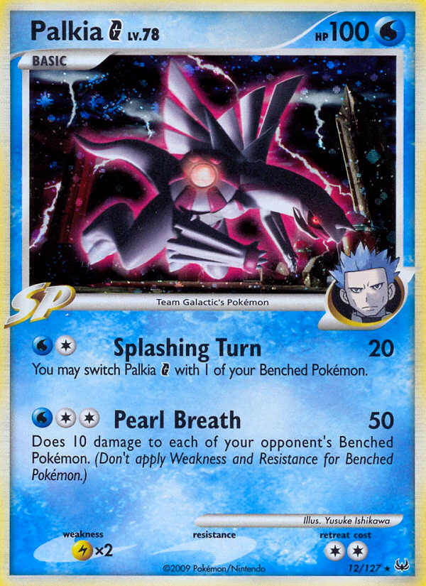 Palkia G Pokemon card (12/127, Platinum)