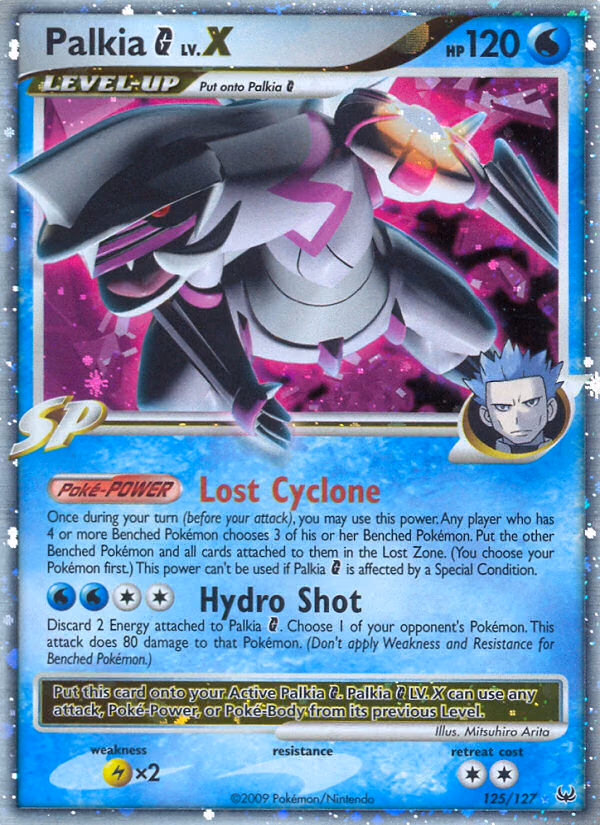 Palkia G LV.X Pokemon card (125/127, Platinum)