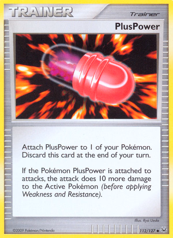 PlusPower Pokemon card (112/127, Platinum)
