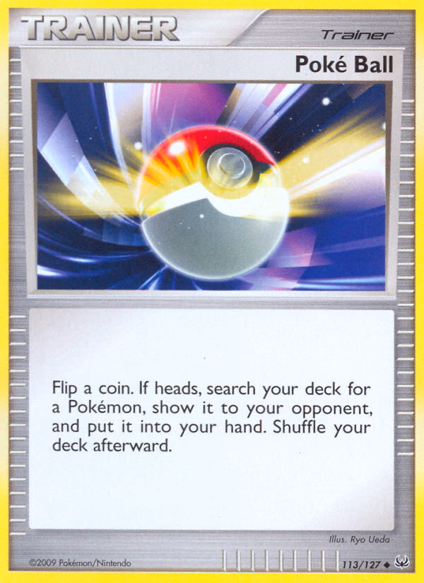 Poké Ball Pokemon card (113/127, Platinum)