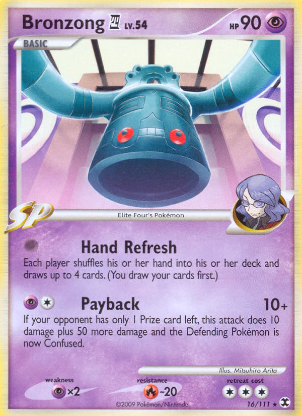 Bronzong E4 Pokemon card (16/111, Rising Rivals)