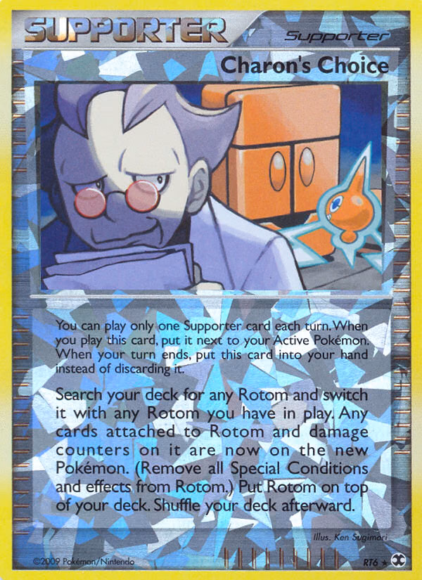 Charon's Choice Pokemon card (RT6/RT6, Rising Rivals)