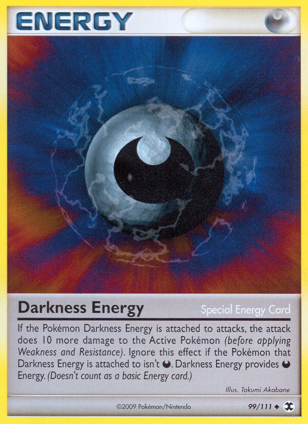 Darkness Energy Pokemon card (99/111, Rising Rivals)