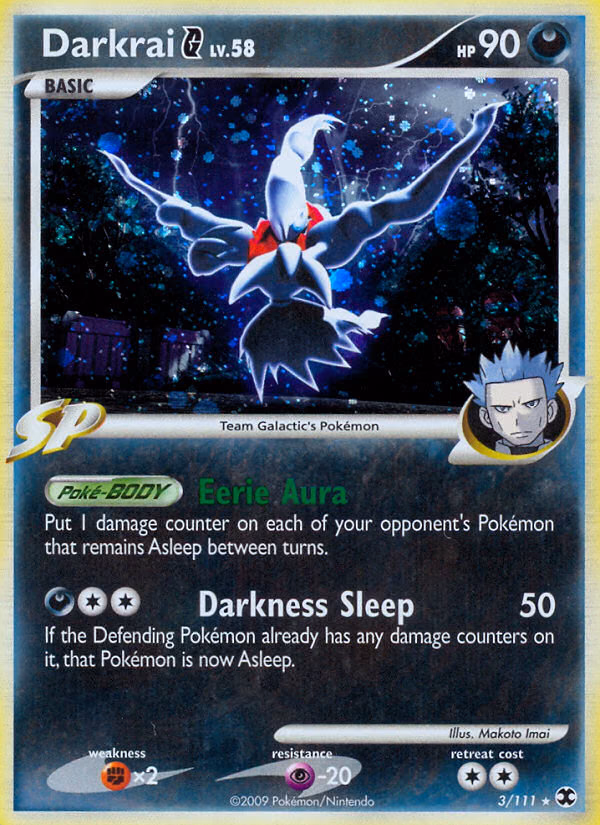Darkrai G Pokemon card (3/111, Rising Rivals)
