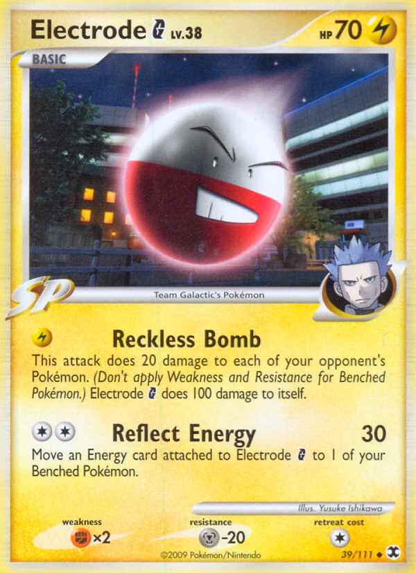 Electrode G Pokemon card (39/111, Rising Rivals)