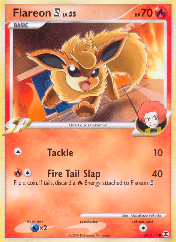 Flareon E4 Pokemon card (60/111, Rising Rivals)