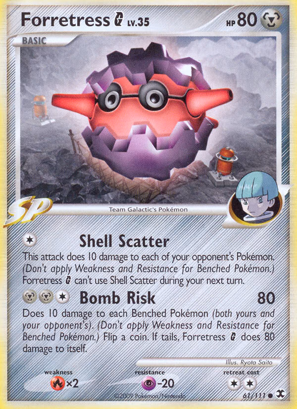 Forretress G Pokemon card (61/111, Rising Rivals)