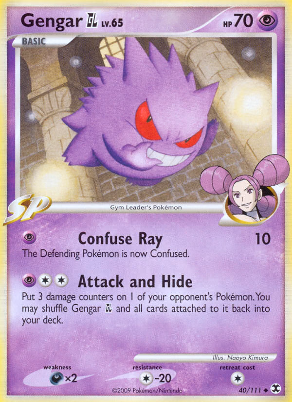Gengar GL Pokemon card (40/111, Rising Rivals)