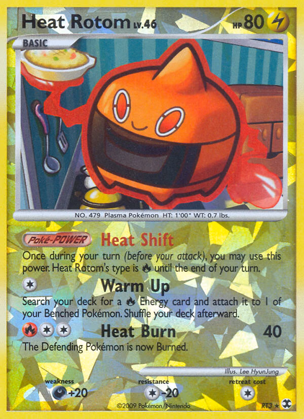 Heat Rotom Pokemon card (RT3/RT6, Rising Rivals)