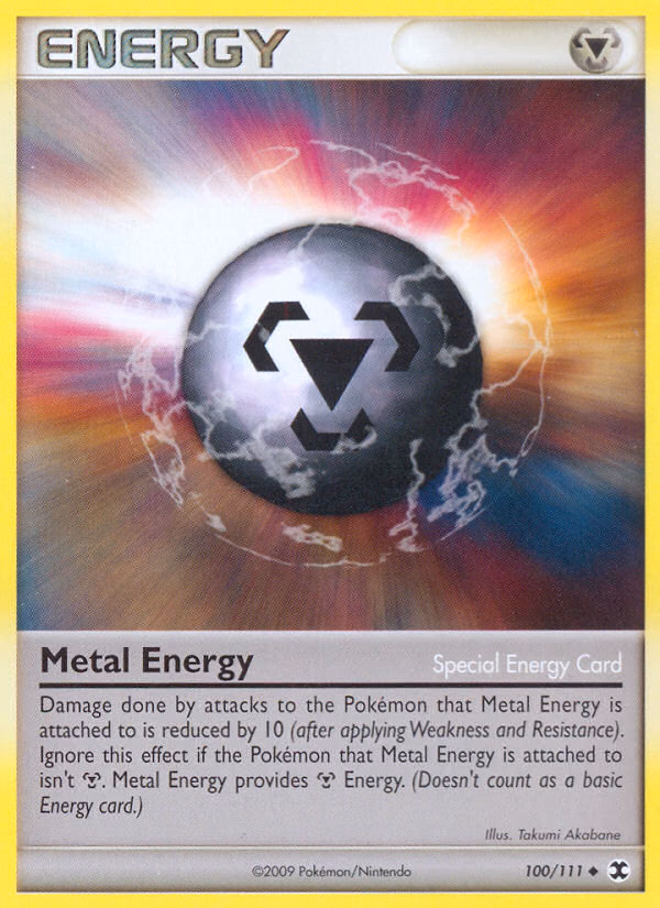 Metal Energy Pokemon card (100/111, Rising Rivals)