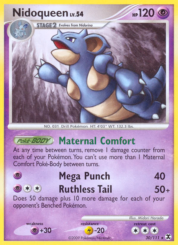 Nidoqueen Pokemon card (30/111, Rising Rivals)