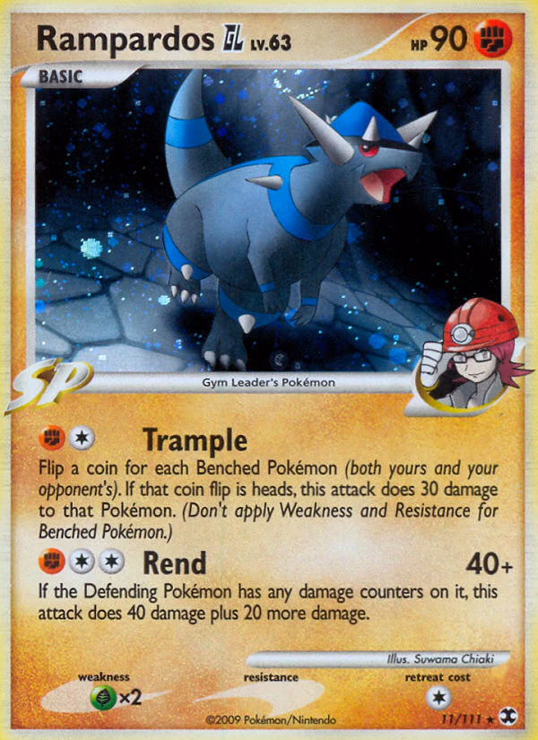 Rampardos GL Pokemon card (11/111, Rising Rivals)