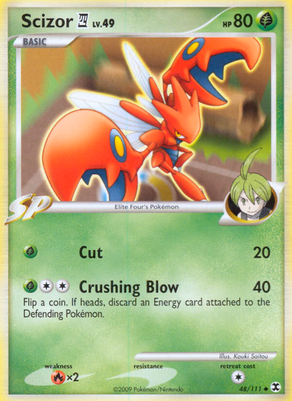 Scizor E4 Pokemon card (48/111, Rising Rivals)