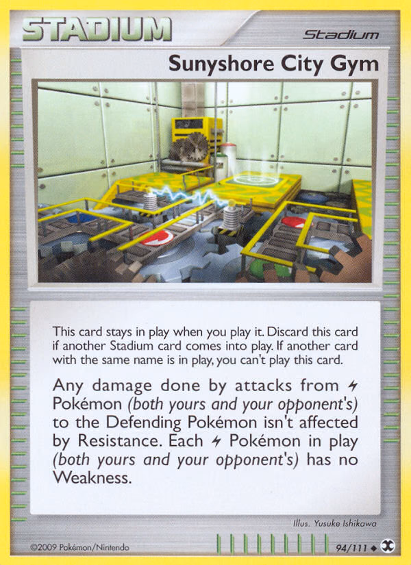 Sunyshore City Gym Pokemon card (94/111, Rising Rivals)