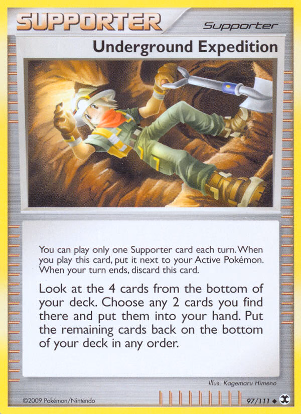 Underground Expedition Pokemon card (97/111, Rising Rivals)