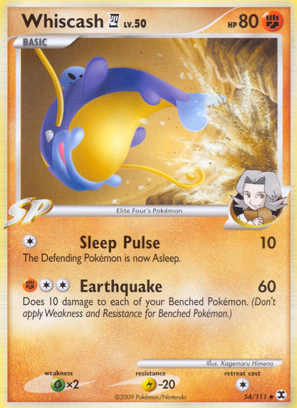 Whiscash E4 Pokemon card (54/111, Rising Rivals)
