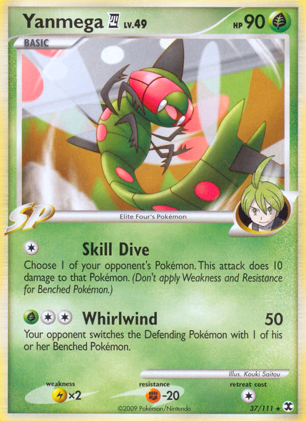 Yanmega E4 Pokemon card (37/111, Rising Rivals)