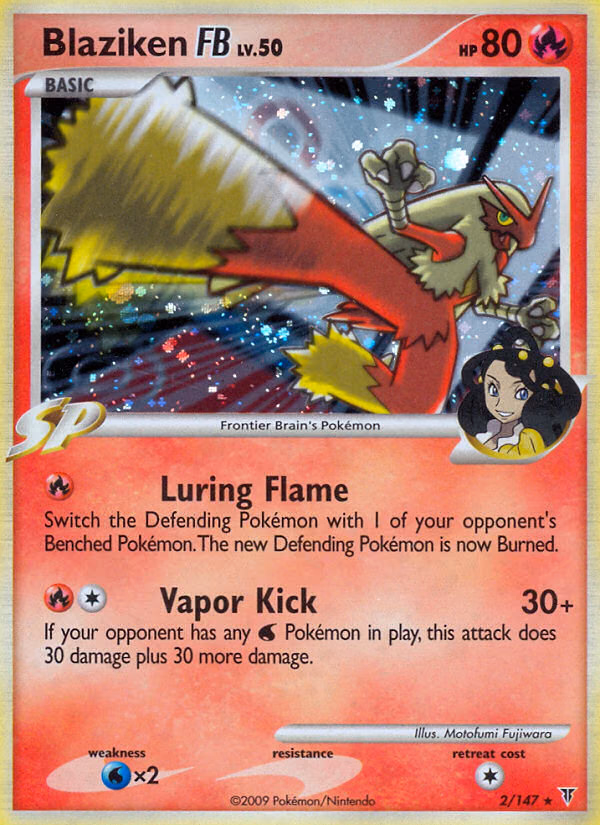 Blaziken FB Pokemon card (2/147, Supreme Victors)