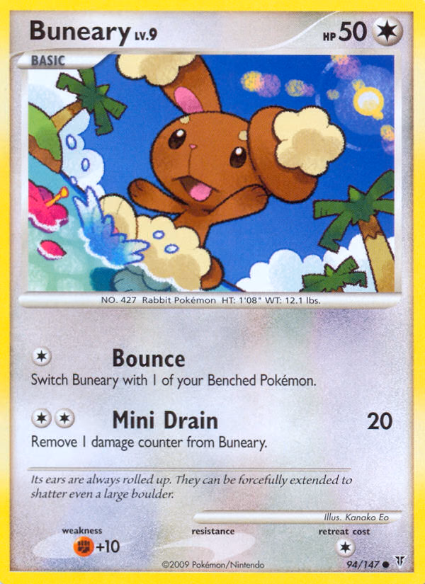 Buneary Pokemon card (94/147, Supreme Victors)