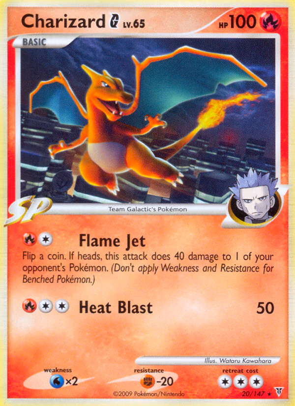 Charizard G Pokemon card (20/147, Supreme Victors)