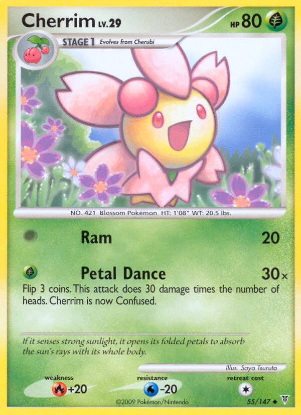 Cherrim Pokemon card (55/147, Supreme Victors)