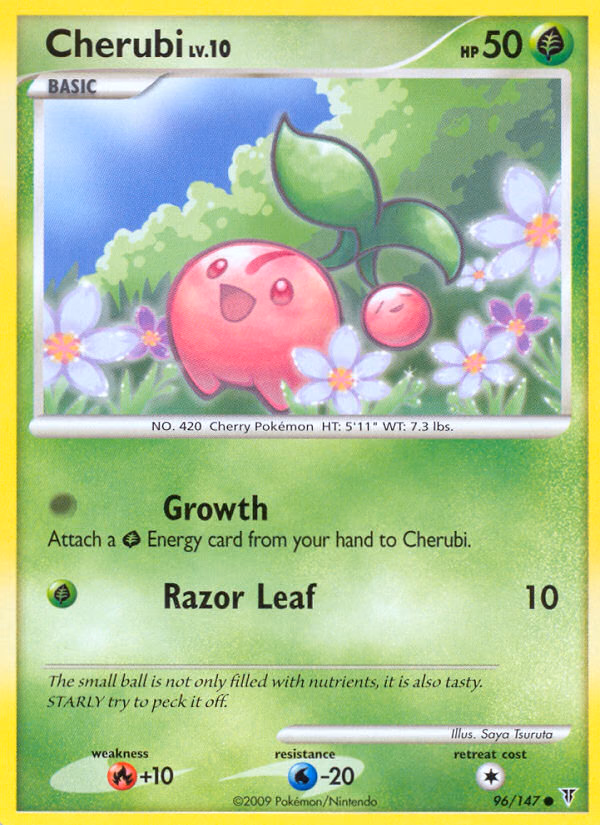 Cherubi Pokemon card (96/147, Supreme Victors)