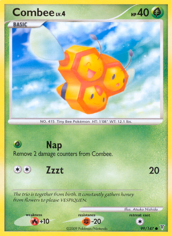 Combee Pokemon card (99/147, Supreme Victors)